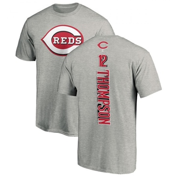 Youth Cincinnati Reds Bubba Thompson ＃12 Backer T-Shirt Ash