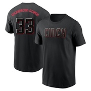 Youth Cincinnati Reds Christian Encarnacion-Strand ＃33 2023 City Connect Name & Number T-Shirt - Black