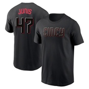 Youth Cincinnati Reds Jakob Junis ＃47 2023 City Connect Name & Number T-Shirt - Black