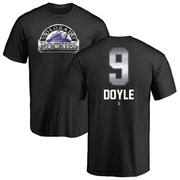 Youth Colorado Rockies Brenton Doyle ＃9 Midnight Mascot T-Shirt - Black