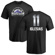 Youth Colorado Rockies Jose Iglesias ＃11 Midnight Mascot T-Shirt - Black