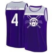 Youth Colorado Rockies Michael Toglia ＃4 Legend Baseball Tank Top - Purple/Gray