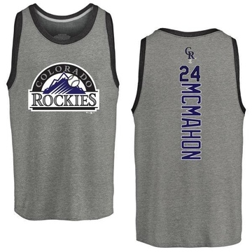 Youth Colorado Rockies Ryan McMahon ＃24 Backer Tank Top Ash