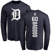 Youth Detroit Tigers Akil Baddoo ＃60 Backer Long Sleeve T-Shirt - Navy