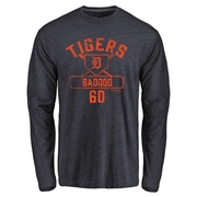 Youth Detroit Tigers Akil Baddoo ＃60 Base Runner Long Sleeve T-Shirt - Navy