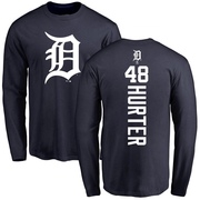 Youth Detroit Tigers Brant Hurter ＃48 Backer Long Sleeve T-Shirt - Navy