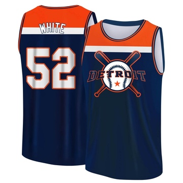 Youth Detroit Tigers Brendan White ＃52 Legend Baseball Tank Top - Navy/Orange