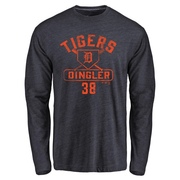 Youth Detroit Tigers Dillon Dingler ＃38 Base Runner Long Sleeve T-Shirt - Navy