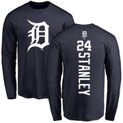 Youth Detroit Tigers Mickey Stanley ＃24 Backer Long Sleeve T-Shirt - Navy