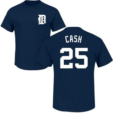 Youth Detroit Tigers Norm Cash ＃25 Roster Name & Number T-Shirt - Navy