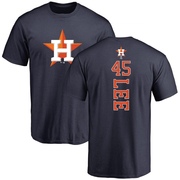 Youth Houston Astros Carlos Lee ＃45 Backer T-Shirt - Navy