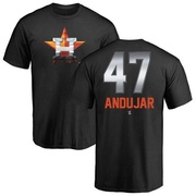 Youth Houston Astros Joaquin Andujar ＃47 Midnight Mascot T-Shirt - Black