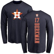 Youth Houston Astros Lance Berkman ＃17 Backer Long Sleeve T-Shirt - Navy