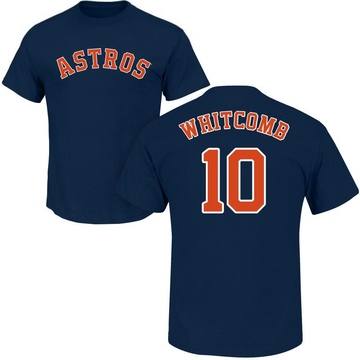 Youth Houston Astros Shay Whitcomb ＃10 Roster Name & Number T-Shirt - Navy