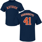 Youth Houston Astros Spencer Arrighetti ＃41 Roster Name & Number T-Shirt - Navy