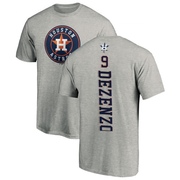 Youth Houston Astros Zach Dezenzo ＃9 Backer T-Shirt Ash