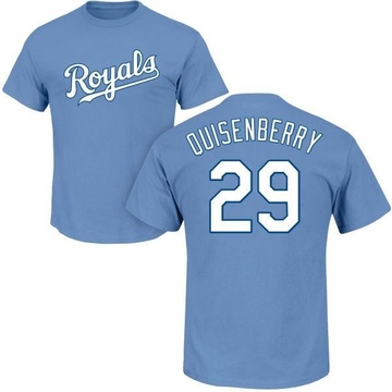 Youth Kansas City Royals Dan Quisenberry ＃29 Roster Name & Number T-Shirt - Light Blue