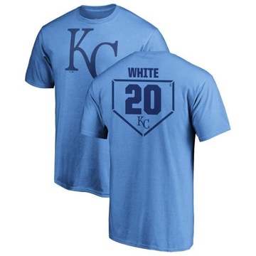 Youth Kansas City Royals Frank White ＃20 RBI T-Shirt - Light Blue