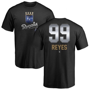 Youth Kansas City Royals Franmil Reyes ＃99 Midnight Mascot T-Shirt - Black
