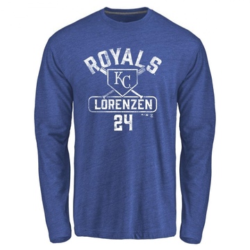 Youth Kansas City Royals Michael Lorenzen ＃24 Base Runner Long Sleeve T-Shirt - Royal