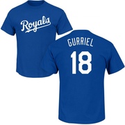 Youth Kansas City Royals Yuli Gurriel ＃18 Roster Name & Number T-Shirt - Royal