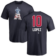 Youth Los Angeles Angels Jack Lopez ＃10 Name and Number Banner Wave T-Shirt - Navy