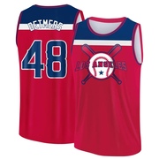 Youth Los Angeles Angels Reid Detmers ＃48 Legend Baseball Tank Top - Red/Navy