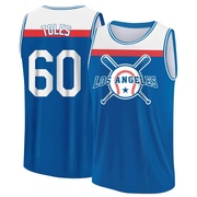 Youth Los Angeles Dodgers Andrew Toles ＃60 Legend Baseball Tank Top - Royal/White