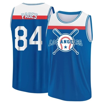 Youth Los Angeles Dodgers Andy Pages ＃84 Legend Baseball Tank Top - Royal/White