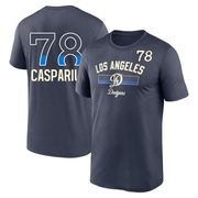 Youth Los Angeles Dodgers Ben Casparius ＃78 Legend 2024 City Connect Performance Name & Number T-Shirt - Navy