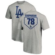 Youth Los Angeles Dodgers Ben Casparius ＃78 RBI T-Shirt Heathered - Gray