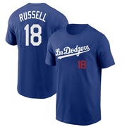 Youth Los Angeles Dodgers Bill Russell ＃18 2022 City Connect Name & Number T-Shirt - Royal