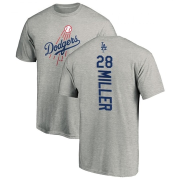 Youth Los Angeles Dodgers Bobby Miller ＃28 Backer T-Shirt Ash