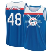 Youth Los Angeles Dodgers Brusdar Graterol ＃48 Legend Baseball Tank Top - Royal/White