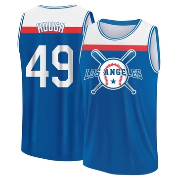 Youth Los Angeles Dodgers Charlie Hough ＃49 Legend Baseball Tank Top - Royal/White