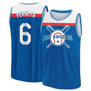 Youth Los Angeles Dodgers David Peralta ＃6 Legend Baseball Tank Top - Royal/White