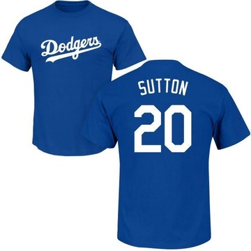 Youth Los Angeles Dodgers Don Sutton ＃20 Roster Name & Number T-Shirt - Royal