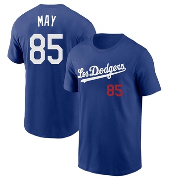 Youth Los Angeles Dodgers Dustin May ＃85 2022 City Connect Name & Number T-Shirt - Royal