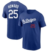 Youth Los Angeles Dodgers Frank Howard ＃25 2022 City Connect Name & Number T-Shirt - Royal