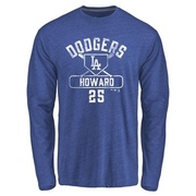 Youth Los Angeles Dodgers Frank Howard ＃25 Base Runner Long Sleeve T-Shirt - Royal