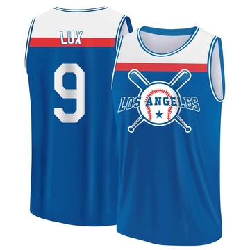 Youth Los Angeles Dodgers Gavin Lux ＃9 Legend Baseball Tank Top - Royal/White