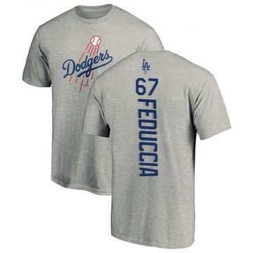 Youth Los Angeles Dodgers Hunter Feduccia ＃67 Backer T-Shirt Ash