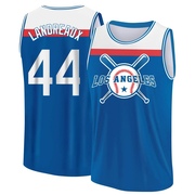 Youth Los Angeles Dodgers Ken Landreaux ＃44 Legend Baseball Tank Top - Royal/White