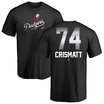 Youth Los Angeles Dodgers Nabil Crismatt ＃74 Midnight Mascot T-Shirt - Black