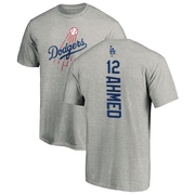 Youth Los Angeles Dodgers Nick Ahmed ＃12 Backer T-Shirt Ash