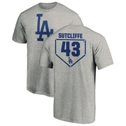 Youth Los Angeles Dodgers Rick Sutcliffe ＃43 RBI T-Shirt Heathered - Gray