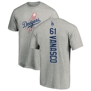 Youth Los Angeles Dodgers Ricky Vanasco ＃61 Backer T-Shirt Ash