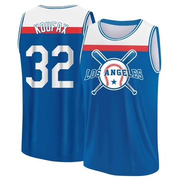 Youth Los Angeles Dodgers Sandy Koufax ＃32 Legend Baseball Tank Top - Royal/White