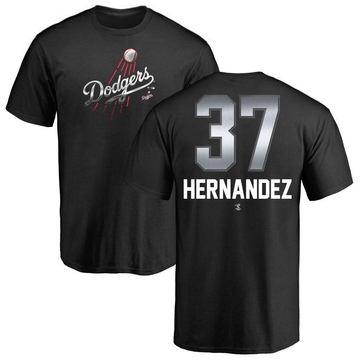 Youth Los Angeles Dodgers Teoscar Hernandez ＃37 Midnight Mascot T-Shirt - Black