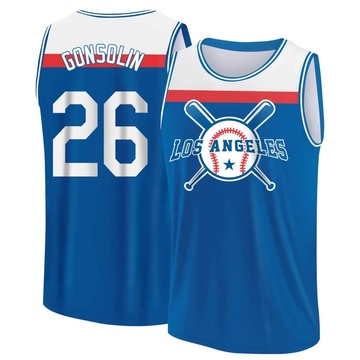 Youth Los Angeles Dodgers Tony Gonsolin ＃26 Legend Baseball Tank Top - Royal/White